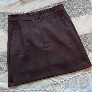 Faux Suede Mini Skirt 💕